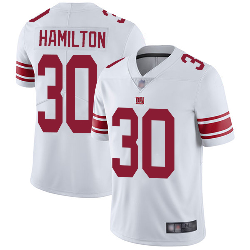 Men New York Giants #30 Antonio Hamilton White Vapor Untouchable Limited Player Football NFL Jersey